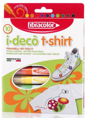 

Fibracolor Tshirt Color Fine Nib Sketch Pens with Washable Ink(Set of 1, Multicolor)