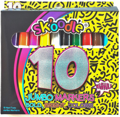 

SKOODLE MARKERS BROAD Nib Sketch Pen(MULTICOLOR)