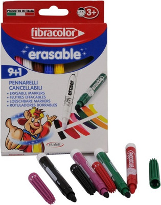 

Fibracolor Erasable Color Fine Nib Sketch Pens with Washable Ink(Set of 1, Multicolor)