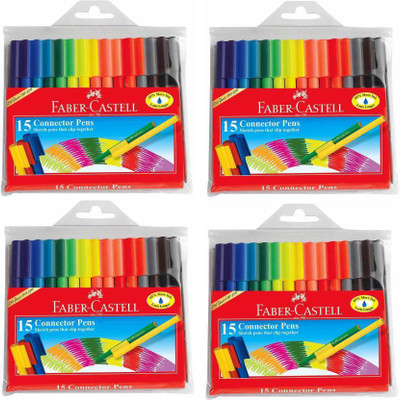 

Faber-Castell connector pens fine Nib Sketch Pen(Multicolor)
