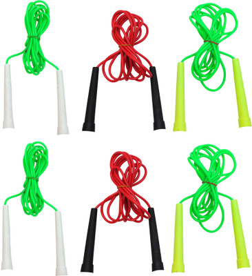 

GSI fun aerobic workouts Pack of 6 Speed Skipping Rope(Multicolor, Length: 249 cm)