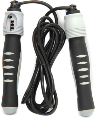 KOBO Counter Speed Skipping Rope(Black, Grey, Length: 275 cm)