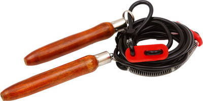

Vicky Adjustable Ball Bearing Skipping Rope(Black, Brown, Length: 320 cm)