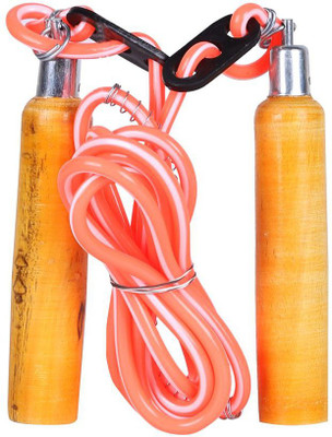 

ILARTE ILARTE Wooden Exercise/Fitness/Workout Skipping Rope Freestyle Skipping Rope(Pink, Length: 274 cm), Red