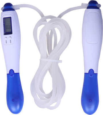 

Metro Sports Digital Counter Super Jumpper Freestyle Skipping Rope(White, Blue, Length: 500 cm), Blue;white