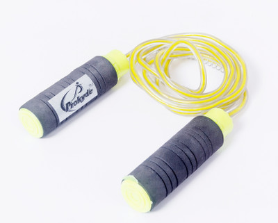 

Prokyde Bolt Speed Skipping Rope(Yellow, Black, Length: 213 cm), Black;yellow