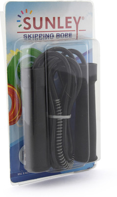 

SUNLEY elevate rope Speed Skipping Rope(Black, Length: 274 cm)