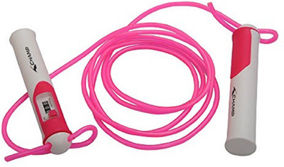 

Champ Adjustable Jump rope with Counter Freestyle Skipping Rope(Pink, Length: 284 cm)