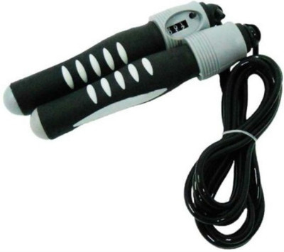 

Shrih Antislip Rubber Grip With Counter Speed Skipping Rope(Black, Length: 320 cm)