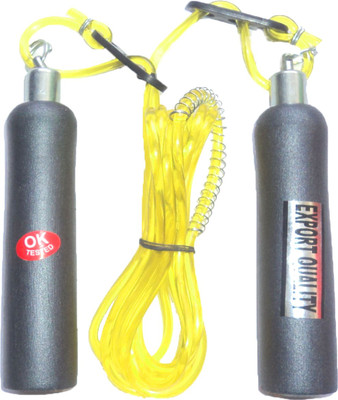 

Woody METALLIC SERIES Speed Skipping Rope(Black, Yellow, Length: 274 cm)