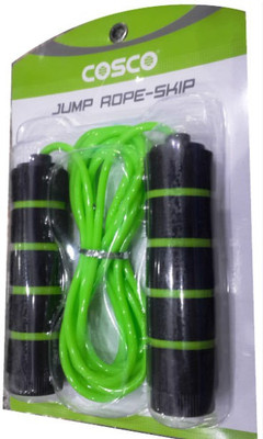 

Cosco Skip Freestyle Skipping Rope(Black, Green, Length: 275 cm), Assorted