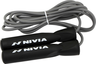 

Nivia Dynamic Jump rope Freestyle Skipping Rope(Grey, Length: 366 cm)