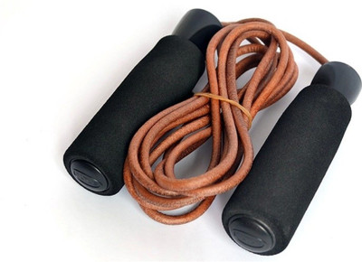 

Imported Leather Jump Weighted Skipping Rope(Brown, Length: 275 cm)