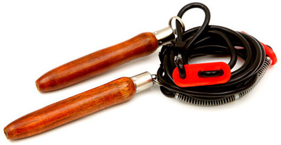 

Vicky Jump Wodden Handle Freestyle Skipping Rope(Black, Brown, Length: 320 cm)