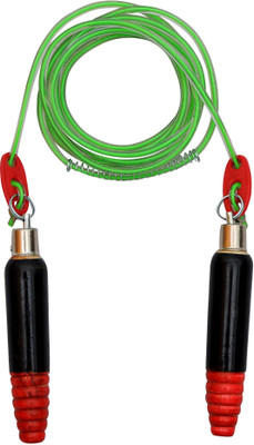

GSI with Wooden handle Speed Skipping Rope(Multicolor, Length: 297 cm)