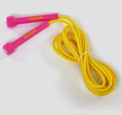 

REEBOK Jump Speed Skipping Rope(Yellow, Pink, Length: 329 cm), Pink;yellow