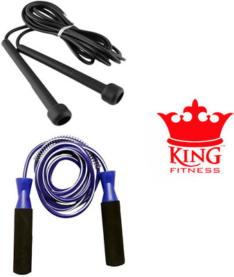 

KING FITNESS JUMP HARD FIT ALWAYS SET OF 2 Speed Skipping Rope(Multicolor, Length: 279 cm)