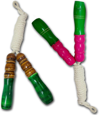 

DCS Traditional Wooden Freestyle Skipping Rope(Multicolor)