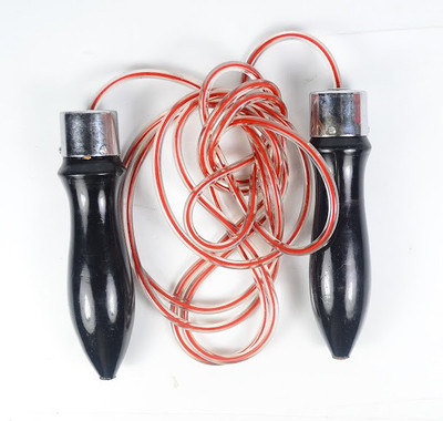

Vixen VX 1000 Wooden Handle jump Rope Ball Bearing Skipping Rope(Black, Red, Length: 320 cm)