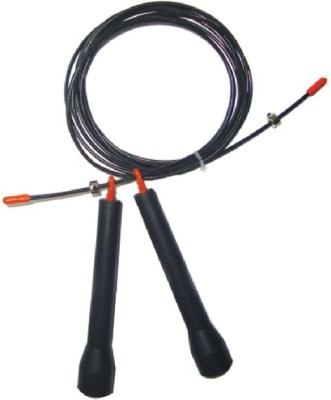 VECTOR X Cable Jump Rope Speed Skipping Rope(Black, Length: 253 cm)