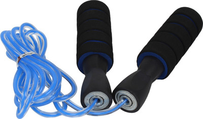 

Strauss Foam Freestyle Skipping Rope(Blue, Black, Length: 133 cm), Black;blue