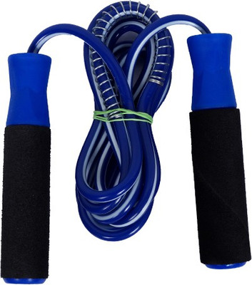 

shital jump in adults and kids Ball Bearing Skipping Rope(Blue, Length: 320 cm), Black;blue