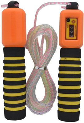 

Powerpak Skipping Rope with Jump Counter and Foam Handles (colour as per availability) Freestyle Skipping Rope(Multicolor, Length: 320 cm)