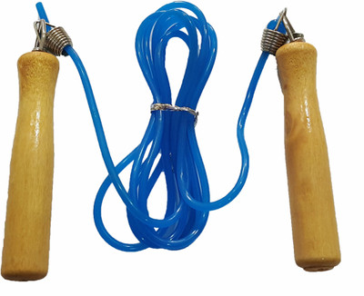 Tennex Wooden Freestyle Skipping Rope(Blue, Length: 218 cm)