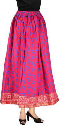 Magnus Printed Women Regular Pink Skirt