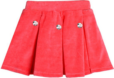 

Lil Orchids Solid Baby Girls Pleated Pink Skirt