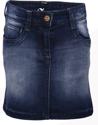 

Dreamszone Solid Girls Regular Blue Skirt