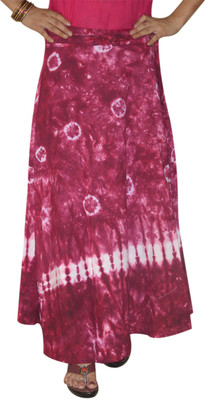 

Marusthali Printed Women's Wrap Around Pink Skirt