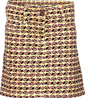 

Dreamszone Printed Girls Regular Yellow Skirt