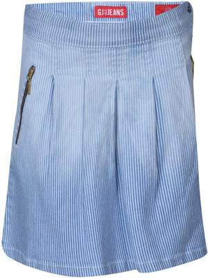 

Gini & Jony Solid Girls Regular Blue Skirt, 7100