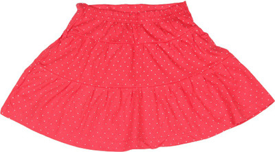 

Elle Kids Printed Girls A-line Red Skirt, Me. red