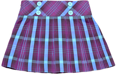 

Caca Cina Checkered Girls Pleated Multicolor Skirt