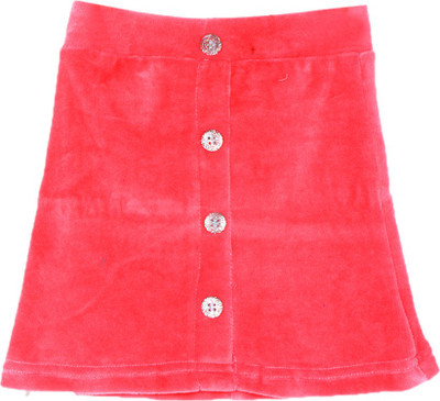 

Lil Orchids Solid Baby Girls Straight Pink Skirt