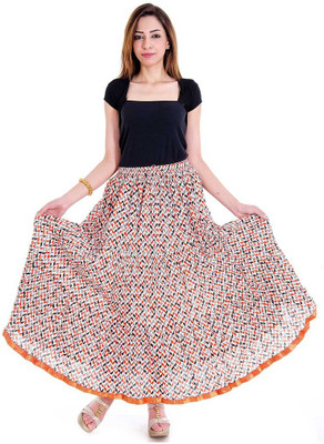 

Halowishes Printed Women's Wrap Around Multicolor Skirt