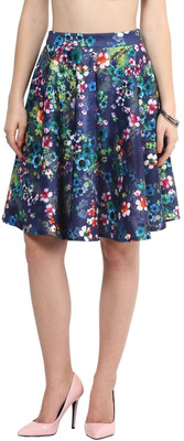 HARPA Floral Print Women Gathered Multicolor Skirt