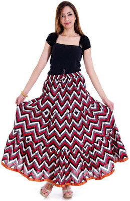 

Halowishes Printed Women's Wrap Around Multicolor Skirt