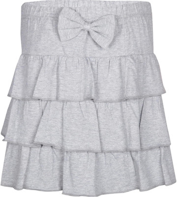 

Gini & Jony Solid Girls Regular Grey Skirt, Grey melange(c205)