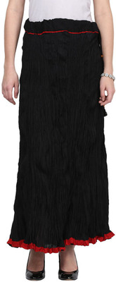 Akkriti by Pantaloons Solid Women Gathered Black Skirt Akkriti by Pantaloons Solid Women Gathered Black Skirt