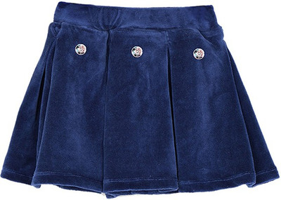 

Lil Orchids Solid Baby Girls Pleated Dark Blue Skirt, Navy