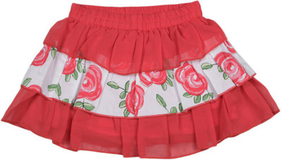 

Nauti Nati Floral Print Baby Girls A-line White, Red Skirt, Assorted