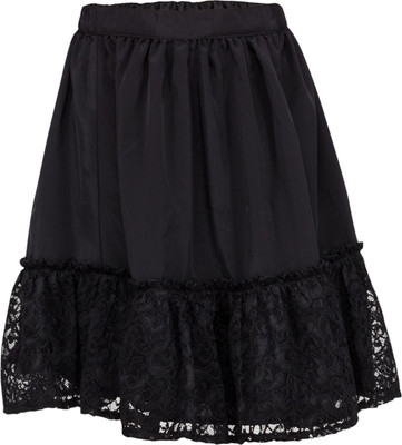 

Buttercups Self Design Girls A-line Black Skirt