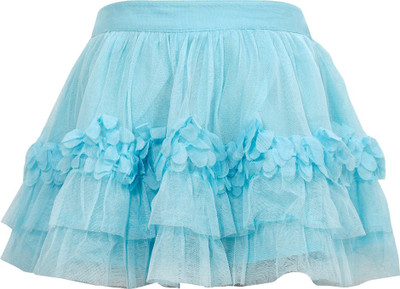 

Bella Moda Self Design Girls Gathered Blue Skirt