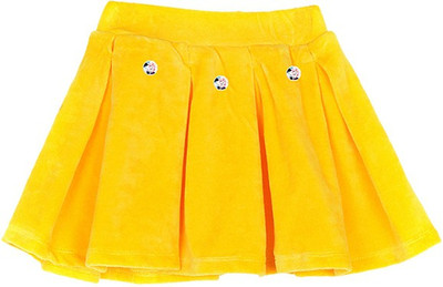 

Lil Orchids Solid Baby Girls Pleated Yellow Skirt