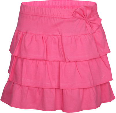 

Gini & Jony Solid Girls Regular Pink Skirt