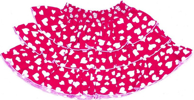 

Gkidz Printed Girls A-line Multicolor Skirt, Pink