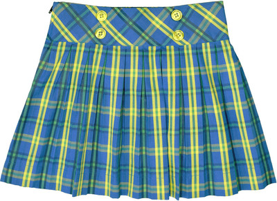 

Caca Cina Checkered Girls Pleated Multicolor Skirt